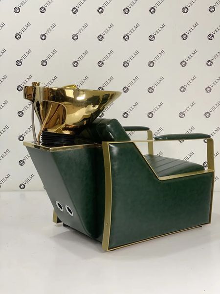 Перукарська мийка Bronx Lux з керамічною раковиною Gold VM2045 g фото